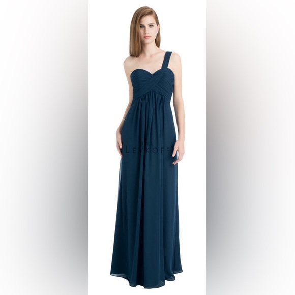 Bill Levkoff One Shoulder Bridesmaids Dress - Picture 5 of 5